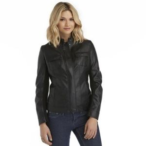 Plus Size Leather Jacket